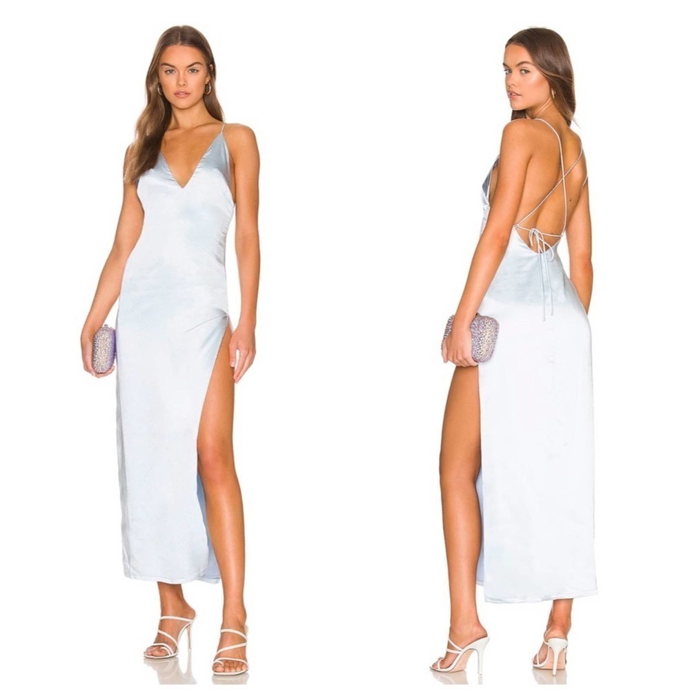 ❤️More To Come Regina Maxi Dress in Baby Blue Size XS